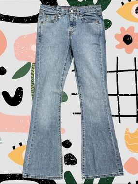 Levi’s | Vintage Y2K 519 Low Rise Light Wash Stretch Flare Leg Jeans